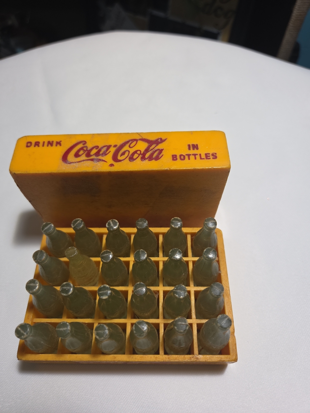 Coca Cola Yellow Mini Bottle Crate Playset